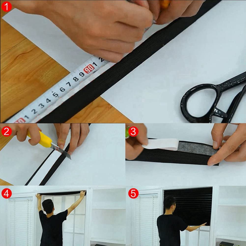 Temporary Blinds, Vertical Pleated Blinds No Drilling Self Adhesive Blinds Easy to Install Fits Blinds Window Roller for Bathroom Kitchen Living Room Office Window (Brown, 60 * 150cm)