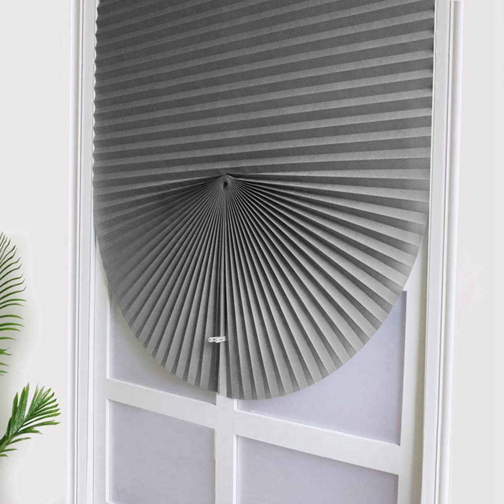 Temporary Blinds, Vertical Pleated Blinds No Drilling Self Adhesive Blinds Easy to Install Fits Blinds Window Roller for Bathroom Kitchen Living Room Office Window (Brown, 60 * 150cm)