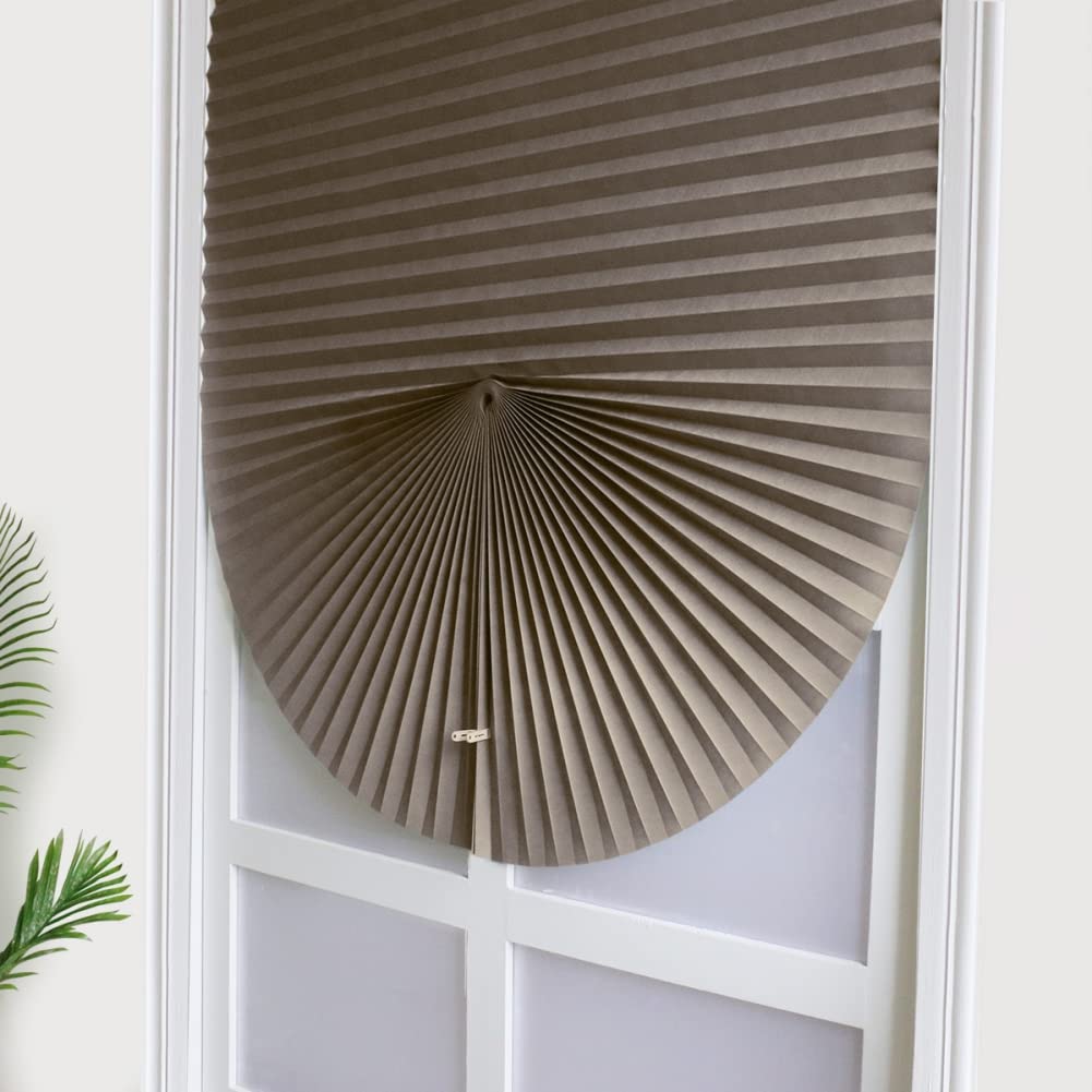 2 Pack Temporary Blinds for Window, Self Adhesive Pleated Blinds Cordless No Drill Fabric Blinds Room Darkening Shades Blackout Shades for Bathroom Kitchen Office 23.6 * 59Inch(W*H)