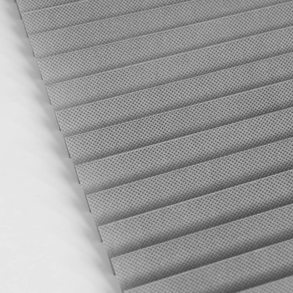 Temporary Blinds, Vertical Pleated Blinds No Drilling Self Adhesive Blinds Easy to Install Fits Blinds Window Roller for Bathroom Kitchen Living Room Office Window (Brown, 60 * 150cm)