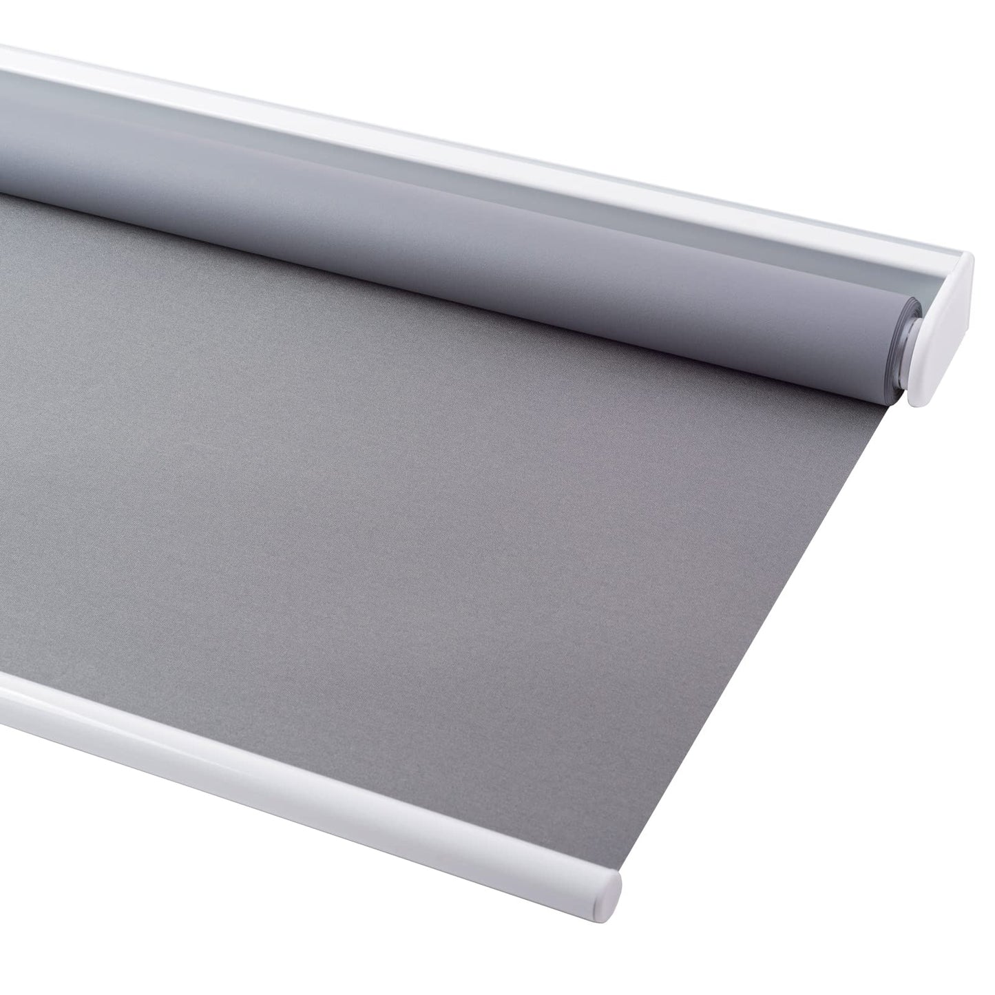 Blackout Roller Shades Blinds Cordless for Windows Pull Down Room Darkening Door Blinds with Thermal Insulated Easy to Install for Living Room,Bedroom,Home,Office Bathroom White 23" W x 72" H