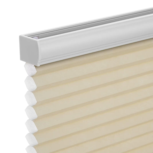 Changshade Cordless & Light Filtering Cellular Shade, Pleated Honeycomb Shade with The Diameter of 1.5 inch honeycombs, Window Shade and Blind, 31 inches Wide, Beige CEL31BG72D