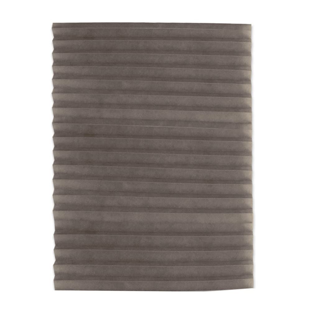 Temporary Blinds, Vertical Pleated Blinds No Drilling Self Adhesive Blinds Easy to Install Fits Blinds Window Roller for Bathroom Kitchen Living Room Office Window (Brown, 60 * 150cm)