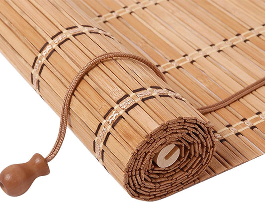 Bamboo Blinds, Bamboo Blinds for Interior Windows, Bamboo Shades for Patio, Bamboo Shades for Windows, Custom Size, Easy to Install, Bamboo Blinds for Indoor and Outdoor